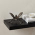 4" Black Cast Iron Butterfly Hand Painted Tabletop Sculpture