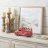 5" Red Metal Hand Painted Decorative Truck Tabletop Sculpture