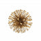 5" Gold Metal Abstract Hand Painted Sculpture
