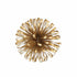 5" Gold Metal Abstract Hand Painted Sculpture