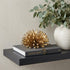 4" Gold Metal Abstract Bloom Painted Sculpture