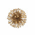 4" Gold Metal Abstract Bloom Painted Sculpture