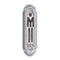 12" X 4" Gray and Brown Handcrafted Mens Room Metal Wall Decor