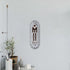 12" X 4" Gray and Brown Handcrafted Mens Room Metal Wall Decor