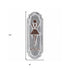12" X 4" Gray and Brown Womens Room Metal Wall Decor