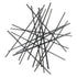 35" X 34" Black Metal Abstract Hanging Dimensional Sculpture