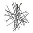 35" X 34" Black Metal Abstract Hanging Dimensional Sculpture