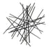 35" X 34" Black Metal Abstract Hanging Dimensional Sculpture