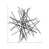 35" X 34" Black Metal Abstract Hanging Dimensional Sculpture