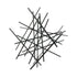 29" X 27" Black Metal Novelty Abstract Hanging Dimensional Sculpture