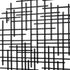 30" X 30" Black Metal Abstract Lines Round Hanging Dimensional Sculpture