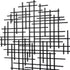 30" X 30" Black Metal Abstract Lines Round Hanging Dimensional Sculpture