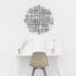 30" X 30" Black Metal Abstract Lines Round Hanging Dimensional Sculpture