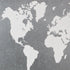 25" X 34" Brown and Gray Wood and Metal World Map Hanging Dimensional Sculpture