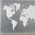 25" X 34" Brown and Gray Wood and Metal World Map Hanging Dimensional Sculpture