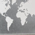 25" X 34" Brown and Gray Wood and Metal World Map Hanging Dimensional Sculpture
