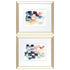 Set Of Two Desert Stones Gold Framed Print Wall Art