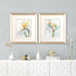 Set Of Two Bird of Paradise Champagne Framed Print Wall Art
