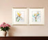 Set Of Two Bird of Paradise Champagne Framed Print Wall Art