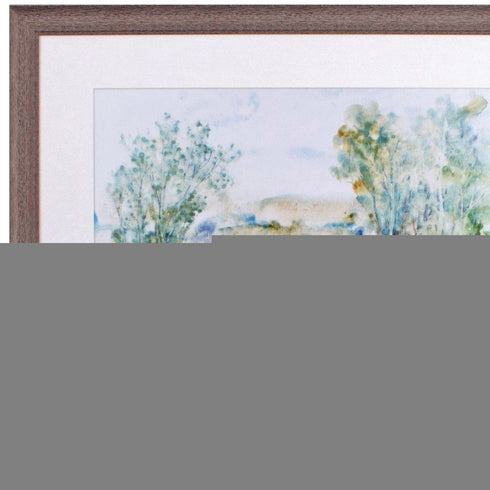 Trees on the Creek I Brown Framed Print Wall Art