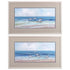 Set Of Two Shore Searching White Framed Print Wall Art