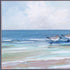 Set Of Two Shore Searching White Framed Print Wall Art
