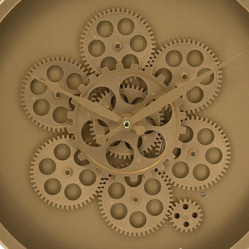 24" Circle Gold Acrylic Analog Wall Clock