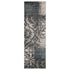 8' X 10' Teal And Ivory Damask Distressed Area Rug