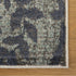 8' X 10' Teal And Ivory Damask Distressed Area Rug