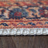 8' Brown Black And Brick Red Medallion Runner Rug
