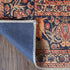 8' Brown Black And Brick Red Medallion Runner Rug