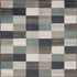 5' X 8' Teal Ivory And Gray Geometric Area Rug