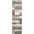 8' X 10' Blue And Ivory Patchwork Area Rug