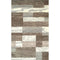8' X 10' Blue And Ivory Patchwork Area Rug
