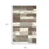 8' X 10' Blue And Ivory Patchwork Area Rug