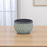Blue Ceramic 37 Ounce Round Distressed Pot Planter