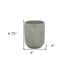 Gray Ceramic 20 Ounce Crackle Mosaic Round Distressed Pot Planter