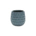 Blue Ceramic 15 Ounce Round Distressed Pot Planter