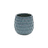 Blue Ceramic 15 Ounce Round Distressed Pot Planter