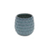 Blue Ceramic 15 Ounce Round Distressed Pot Planter