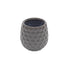 Gray Ceramic 15 Ounce Round Distressed Pot Planter