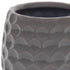 Gray Ceramic 15 Ounce Round Distressed Pot Planter