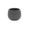 Gray Ceramic 17 Ounce Round Distressed Pot Planter