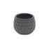 Gray Ceramic 17 Ounce Round Distressed Pot Planter