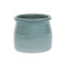 Celadon Ceramic 51 Ounce Striped Round Distressed Pot Planter