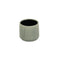 Green Ceramic 25 Ounce Striped Round Distressed Pot Planter