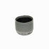 Gray Ceramic 19 Ounce Two Toned Round Distressed Pot Planter