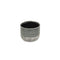 Gray Ceramic 36 Ounce Two Toned Round Distressed Pot Planter