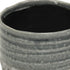 Gray Ceramic 36 Ounce Two Toned Round Distressed Pot Planter