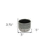 Gray Ceramic 36 Ounce Two Toned Round Distressed Pot Planter